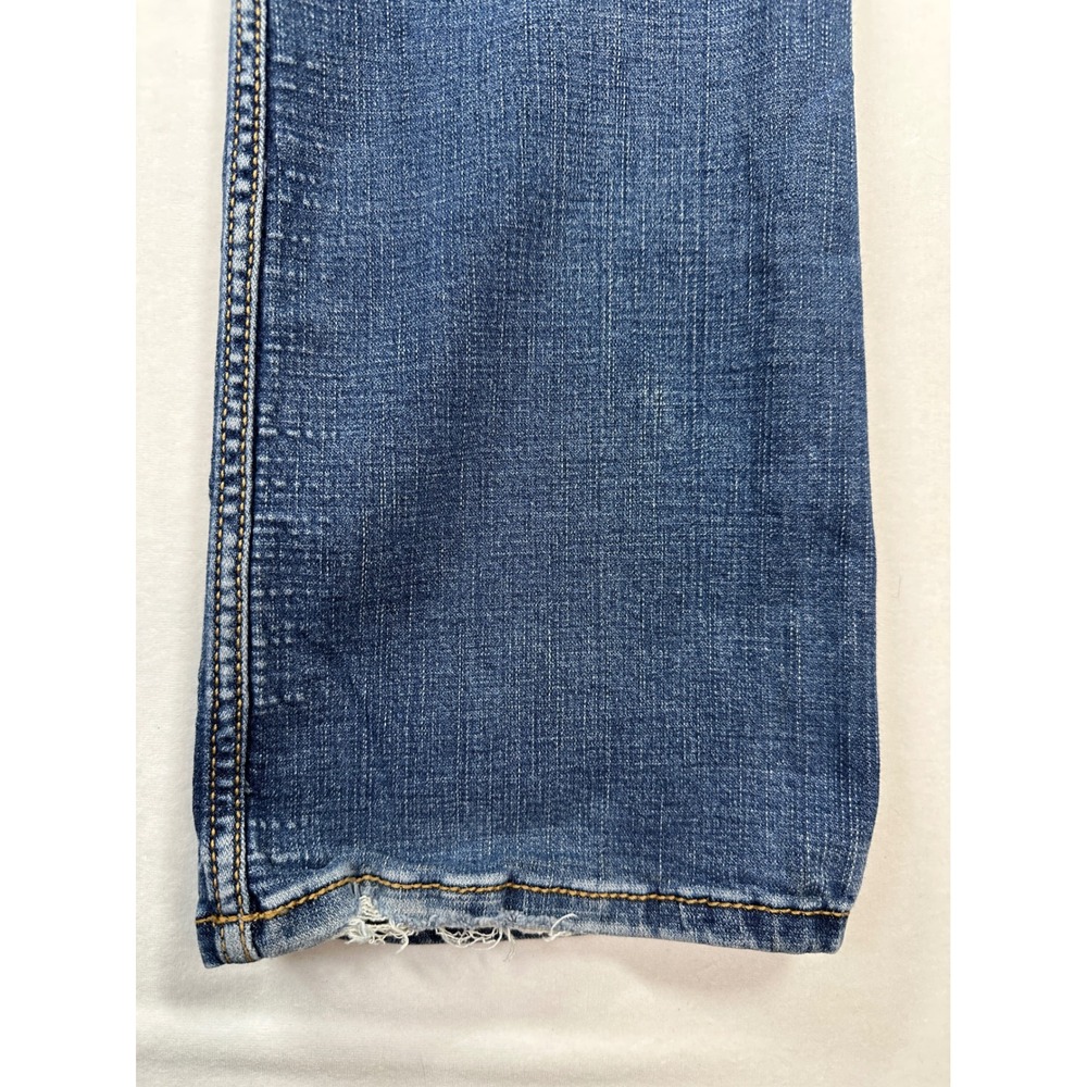 Wrangler Retro Mae Jeans 5x34 Mid Rise Faded Blue Western Flare Boot Cut Retro - Picture 13 of 14